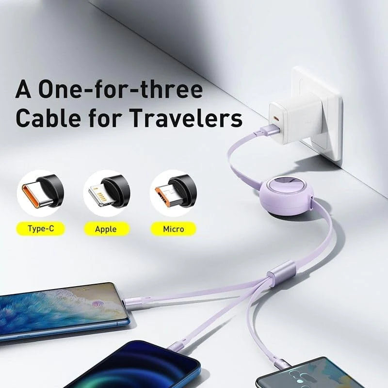 3 in 1 Retractable Cable